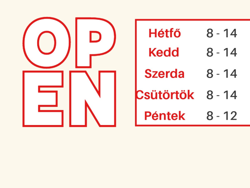 Megváltozott nyitvatartás című bejegyzés képe